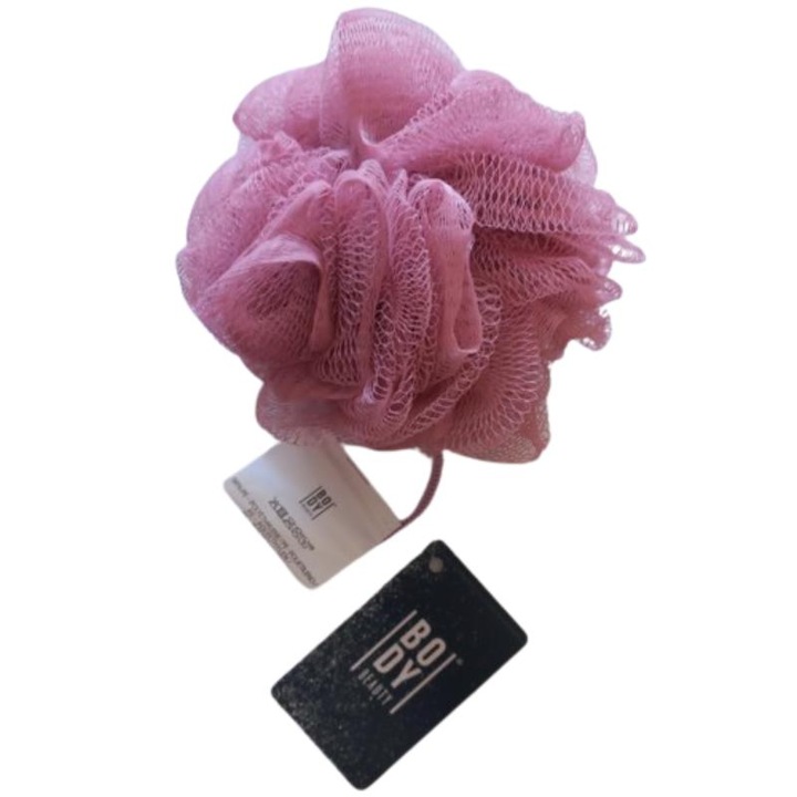 Burete baie fin, diametru 12 cm, roz, Body Beauty - eMAG.ro