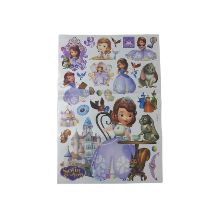Декоративни стикери, Sofia the First , 5D формат, 81х55 см, Многоцветен