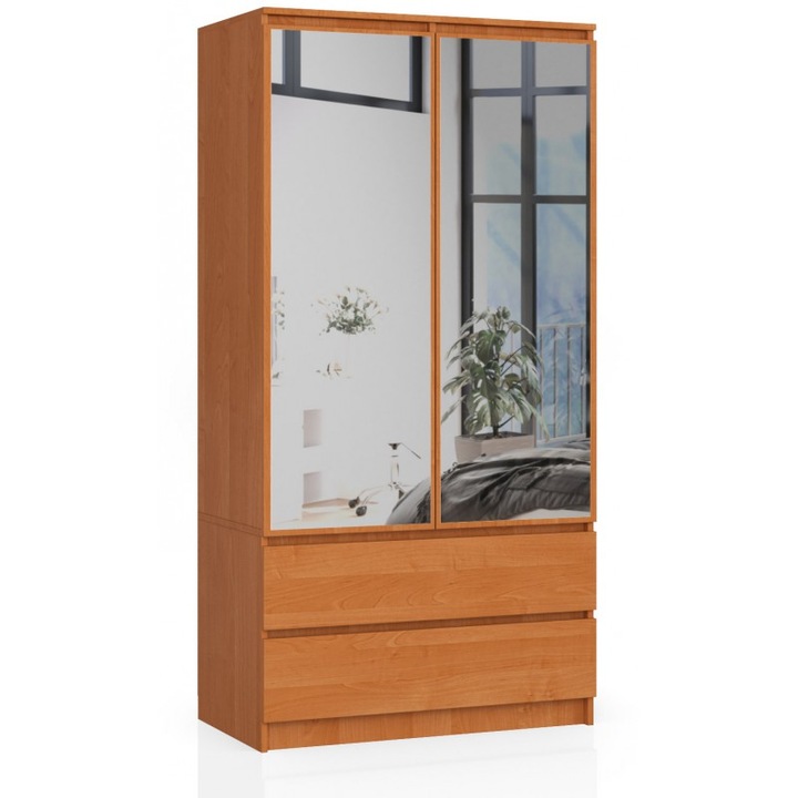 Dulap cu oglinda, Akord Furniture Factory, PAL, 51x90x180 cm, Arin
