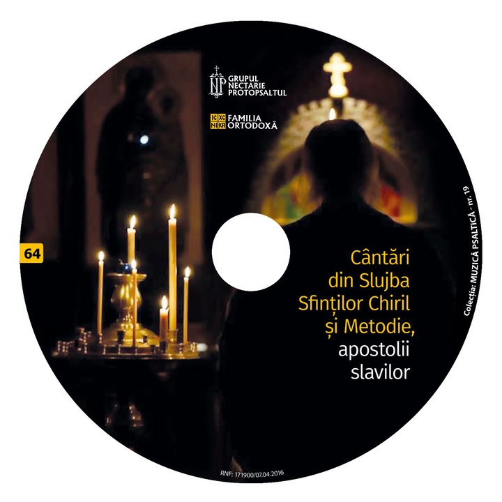 Cantari din Slujba Sf. Chiril si Metodie - CD 64