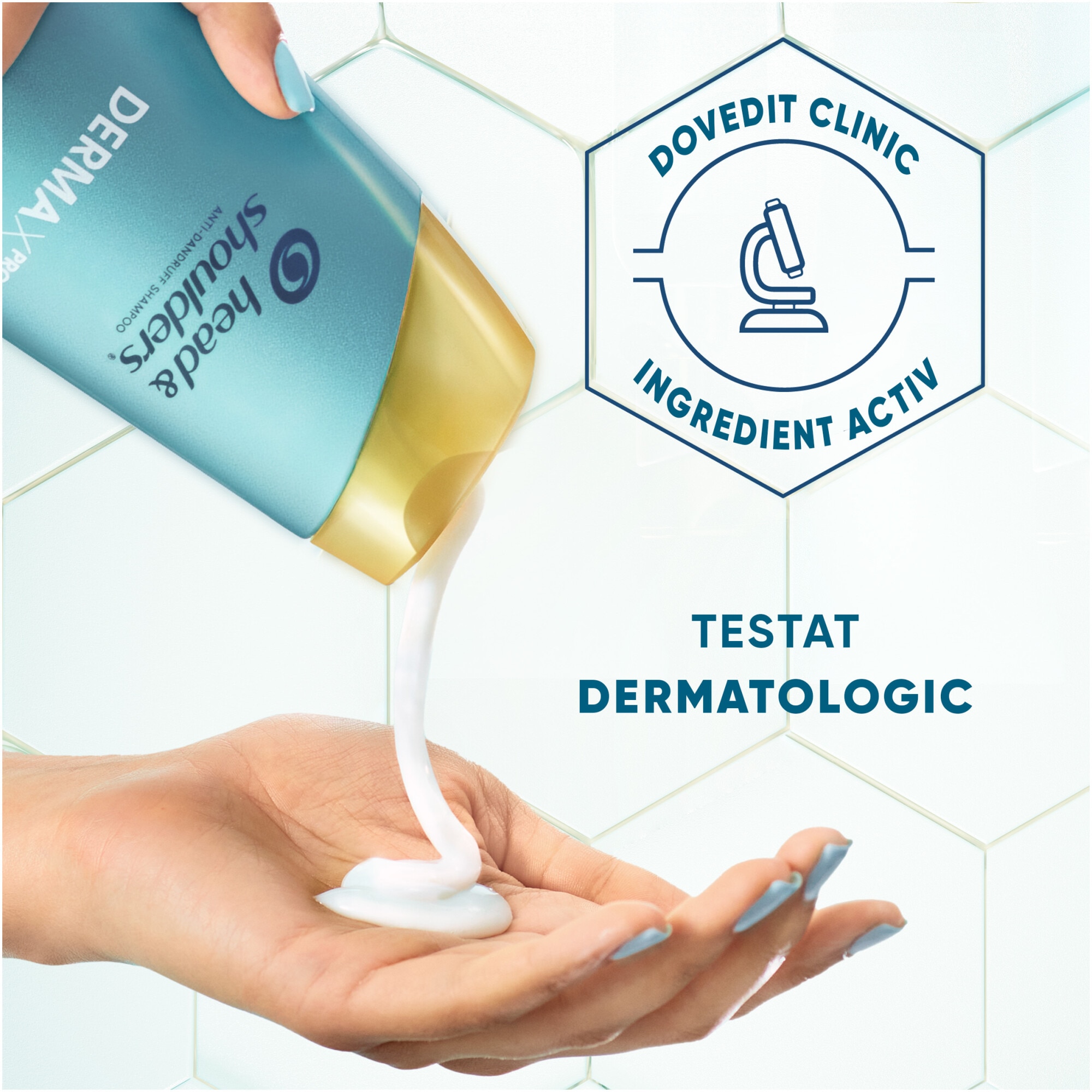 Sampon anti-matreata hidratant Head & Shoulders Derma X Pro pentru
