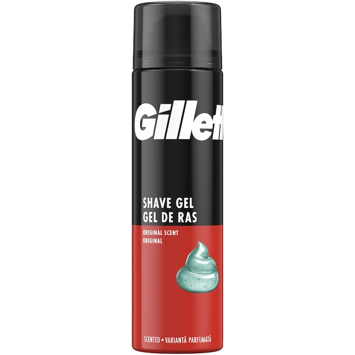 Gel de ras Gillette Classic cu parfum Original, 200 ml