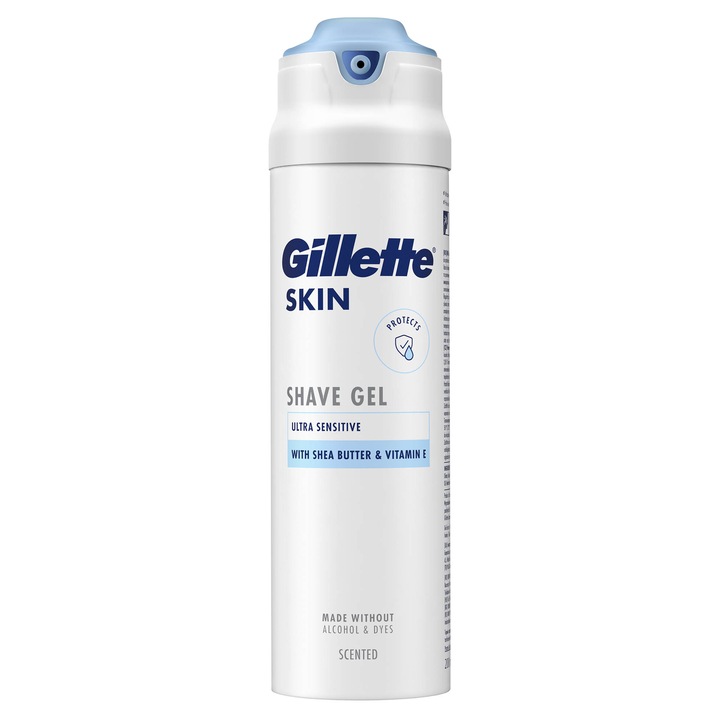Gillette Skin Ultra Sensitive borotvagél, 200 ml