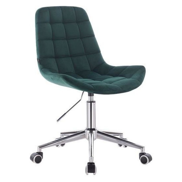 HR590K Sötétzöld modern velúr szék