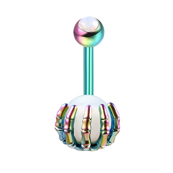 Piercing 4061B inox, Sic Moda, Multicolor, 10 mm