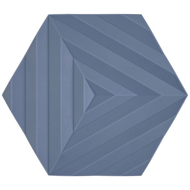 Suport masa - Trivet Ori Denim Fold, Albastru, Hexagon, Silicon