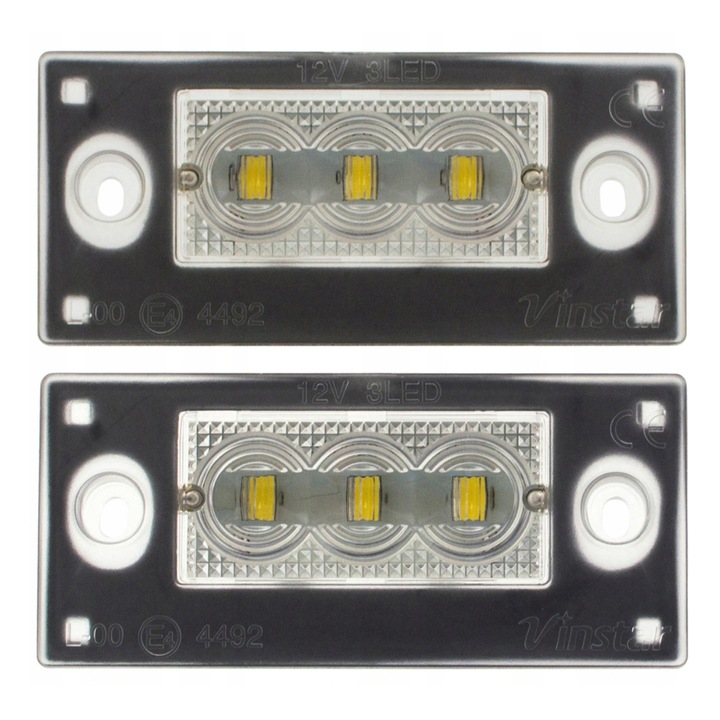 2 darabos LED rendszámtábla világítás készlet, AutoTune, fehér, 3x SMD