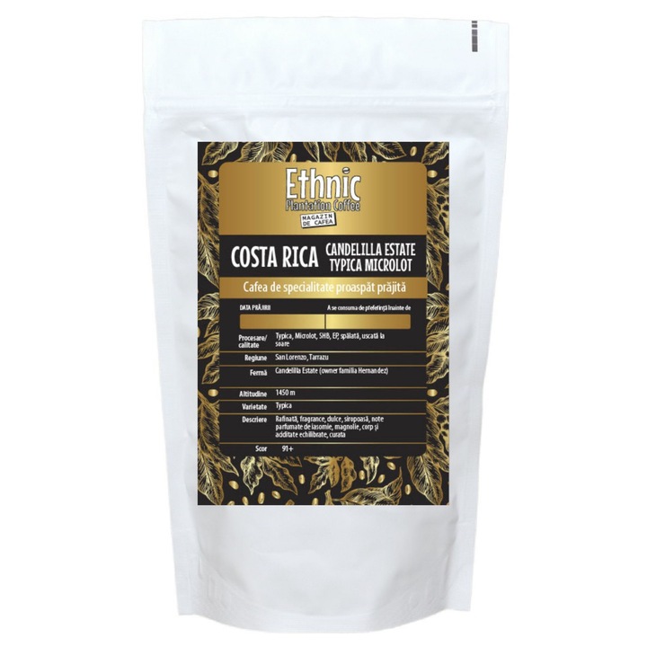 Costa Rica Candelilla Estate Typica Microlot Specialty кафе Arabica, печено Ethnic Plantation Coffee beans, 500g