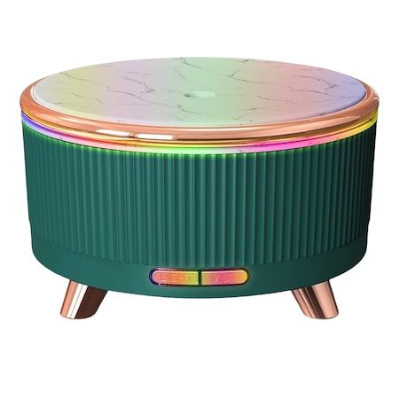 Difuzor de aromaterapie si umidificator, cu ultrasunete si cu iluminat LED, pentru casa si birou 500ML, Verde