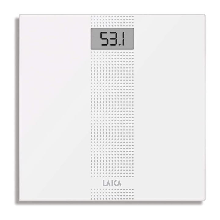 Електронен кантар Laica PS1054 232268340 20-14, Капацитет 180 кг, Бял