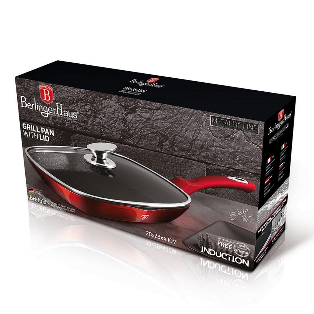 BerlingerHaus Burgundy Set Di Coltelli Da Cucina