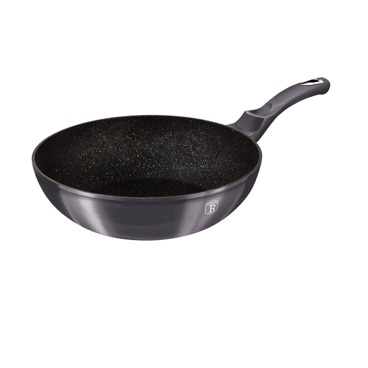 BerlingerHaus BH/6900 Wok serpenyő 28 cm, Metallic Line Carbon Pro Edition