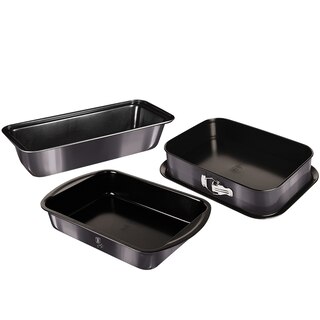 Berlinger Haus Moonlight – Portapane In Acciaio Inox Con Coperchio Blu Metallizzato, Apertura Senza Urti, 38.5x28x18.5 Cm