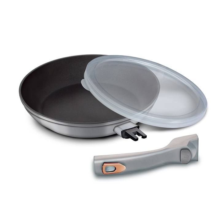 Berlinger Haus Moonlight Collection serpenyő titán bevonattal, levehető nyéllel, 24 cm