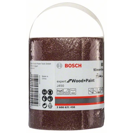 Rouleau Abrasif Bosch P80 - 50mm X 5m Pour Métal | Ponçage Acier, Aluminium