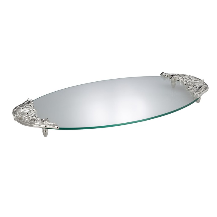 Плато За Сирена Сребърно Покритие Hermann Bauer, 46 См