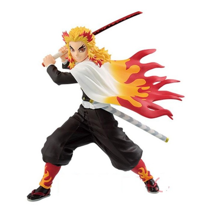 Figurina Demon Slayer Kimetsu no Yaiba Vibration Stars Statue Kyojuro Rengoku 15 cm