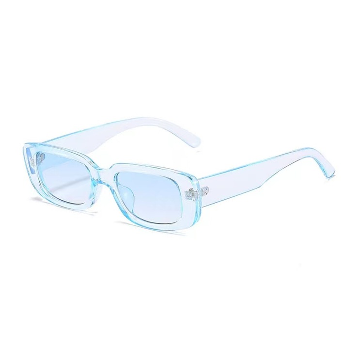 Ochelari de soare Nevermore® Sunglasses Retro Dreptunghiulari Albastru