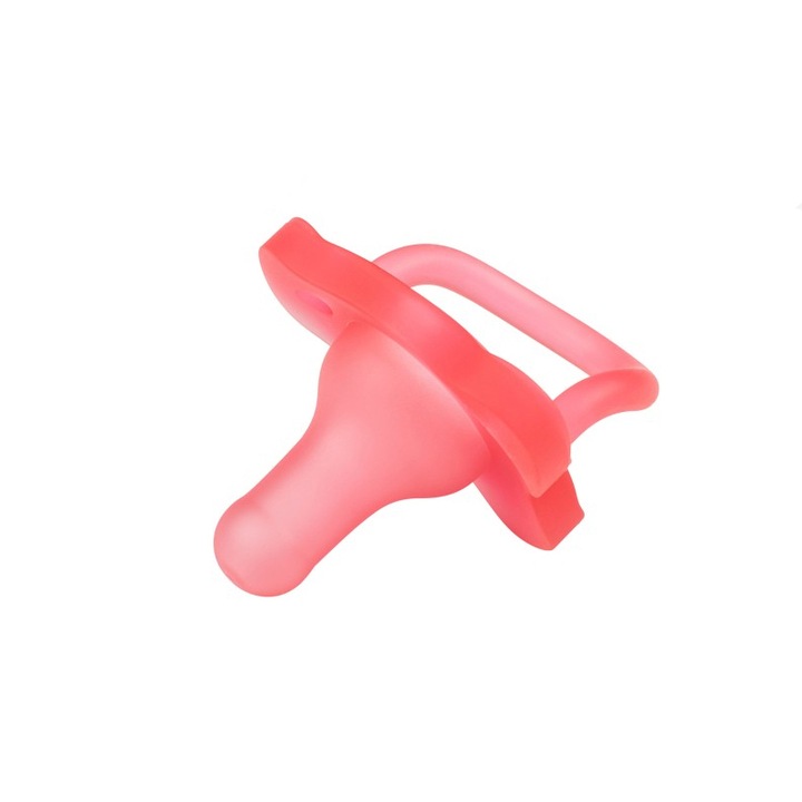 Suzeta anatomica din silicon Dr. Brown's 31742-S, Rosu 0-6 luni