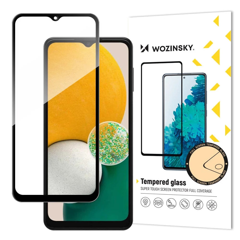 Folie sticla Wozinsky pentru Samsung Galaxy A13 5G, Full Cover acopera tot ecranul, Full Glue, Negru