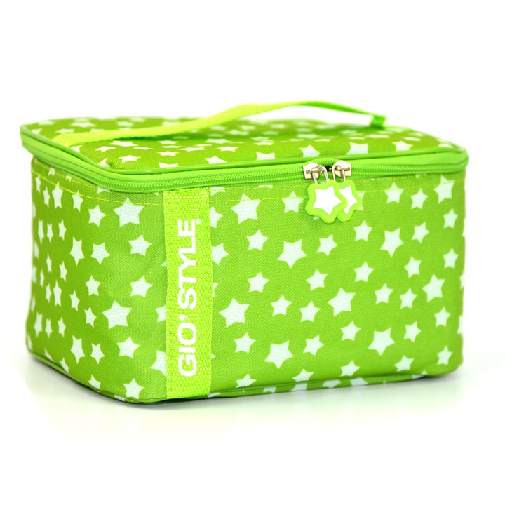 Зелена хладилна чанта Stars Lunch 6 литра