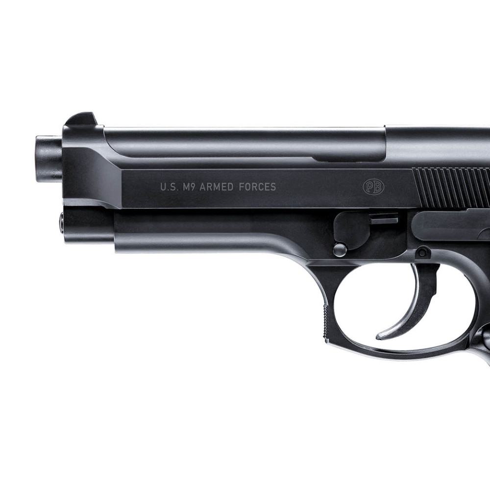 Pistol Airsoft cu arc, Beretta M9, 0.5 J, 214 mm, 360 g eMAG.ro