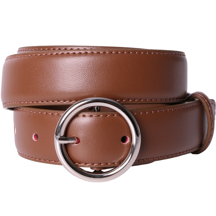 Дамски колан JOLAR BZ-18 от естествена кожа с кръгла катарама, 103