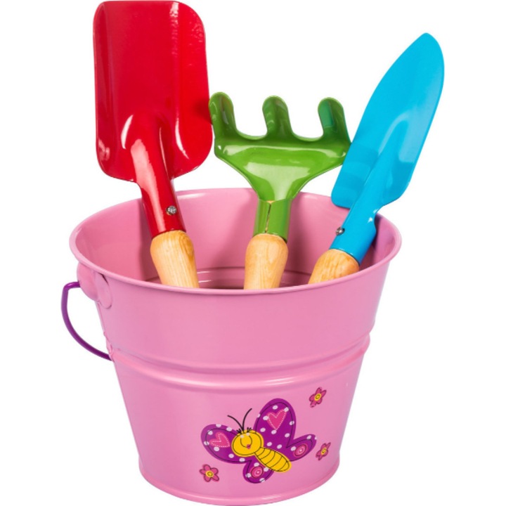 Kit gradinarit pentru copii, Metal, Multicolor
