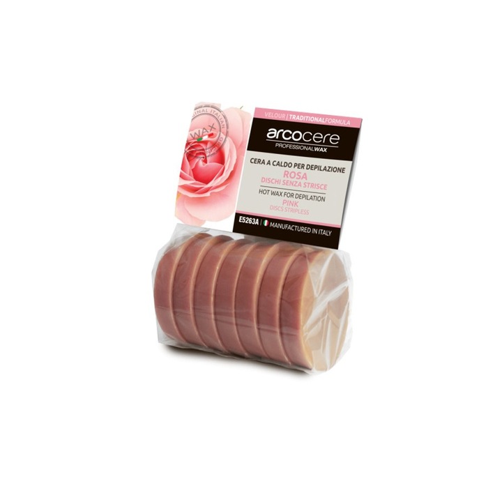 Ceara epilat profesionala discuri, traditionala elastica Arcocere, 200 g Pink