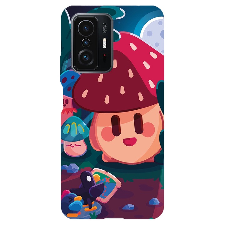 Кейс съвместим с Xiaomi Redmi 9A модел Anime Mushroom, силикон, TPU, обратното