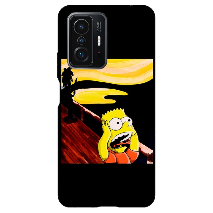 Кейс съвместим с Xiaomi Mi 9T Pro модел Bart Simson, силикон, TPU, обратното