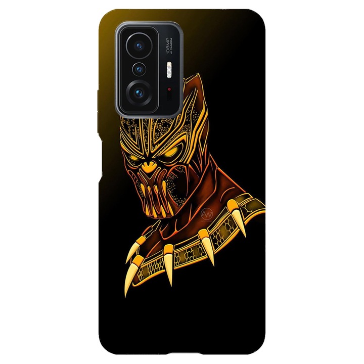 Кейс съвместим с Xiaomi Mi 9T модел Black Panther, силикон, TPU, обратно