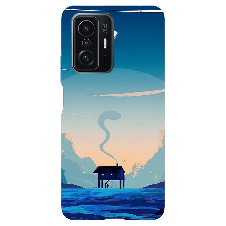 Кейс, съвместим с Xiaomi Mi 9T модел Blue nature, Silicon, TPU, Viceversa