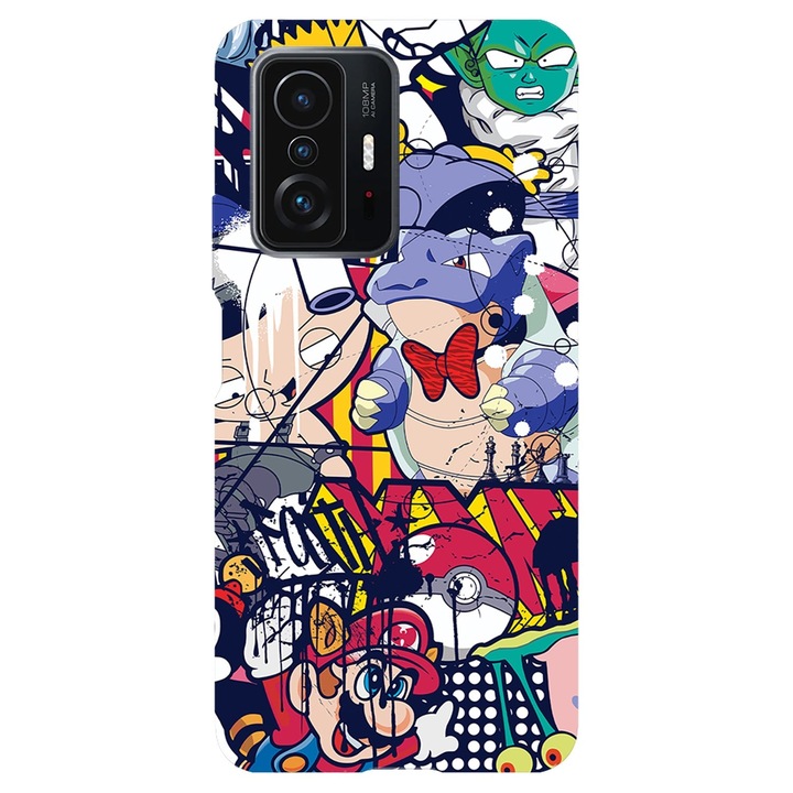 Husa compatibila cu Xiaomi Redmi 9A model Graffiti Cartoons, Silicon, TPU, Viceversa