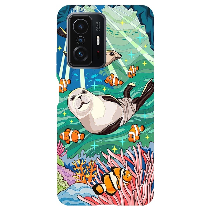 Кейс съвместим с Xiaomi Mi 9T модел Planet ocean, Силиконов, TPU, Обратно