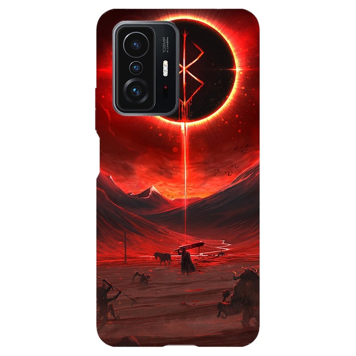Кейс съвместим с Xiaomi Redmi 9A модел Red Eclipse, силикон, TPU, обратно