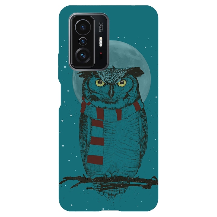Капак, съвместим с Poco M3 Pro 5G модел Winter Owl, силикон, TPU, обратно