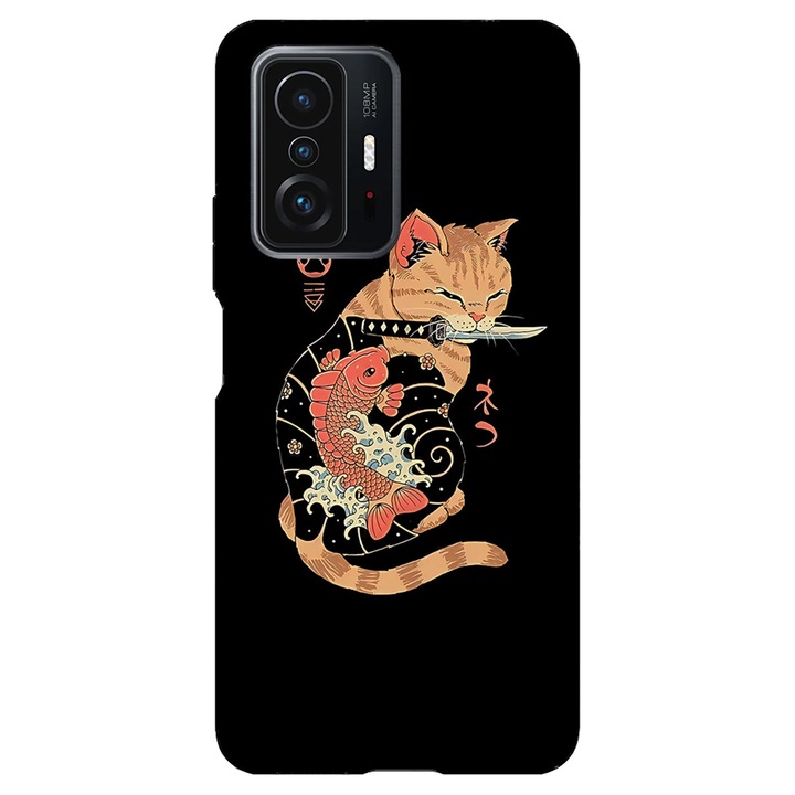 Кейс съвместим с Xiaomi Mi 9T Pro модел Yakuza cat, Силиконов, TPU, Обратно