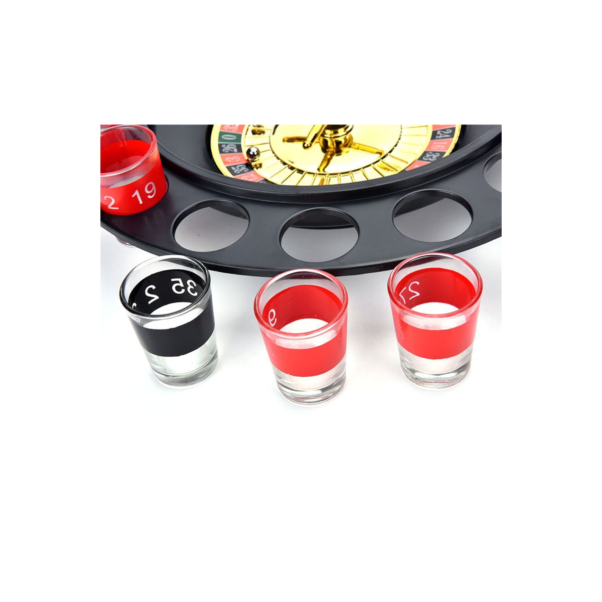Парти игра Party Roulette Shots, тип рулетка, 16 чаши, реалистичен ...