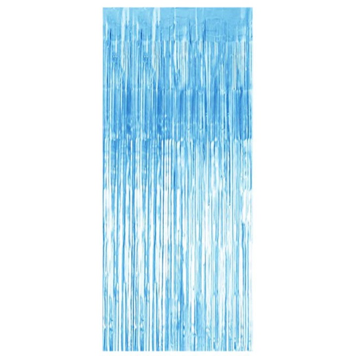 Parti függöny, 73X273Cm, kék