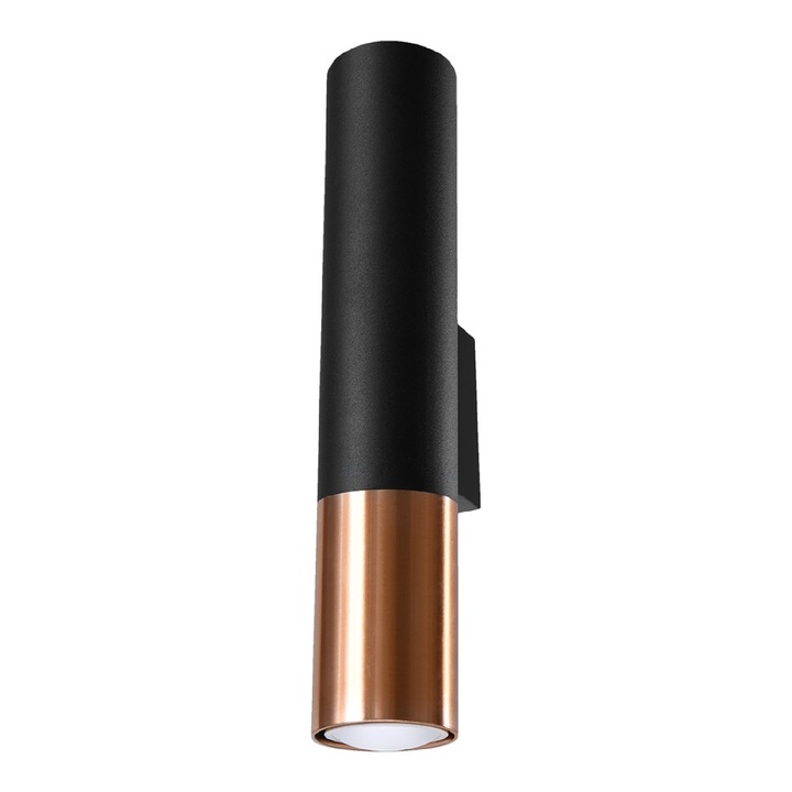 Аплик Loopez GU10 Loft Tube Black/Copper Sollux
