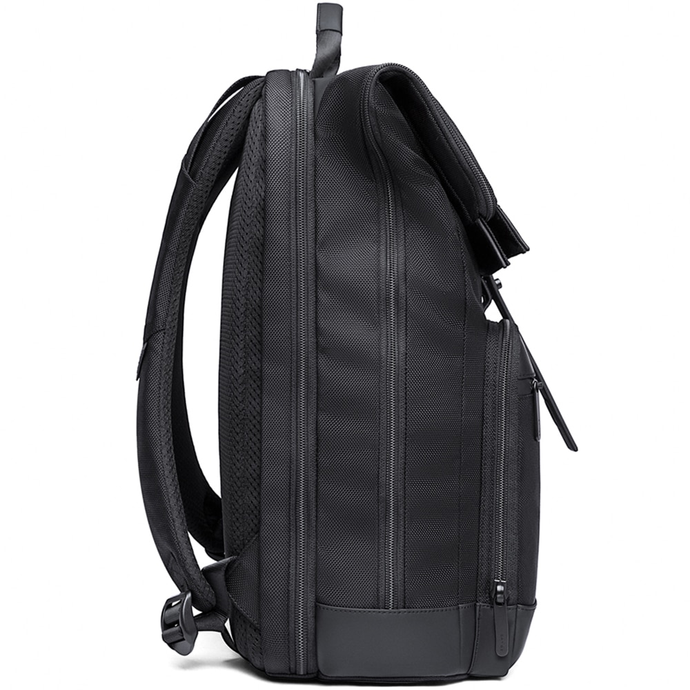 Rucsac laptop 15.6 inch, pentru calatorii, rezistent la stropi de apa, sistem fixare pe valiza, BANGE, BG-G66BK, Negru