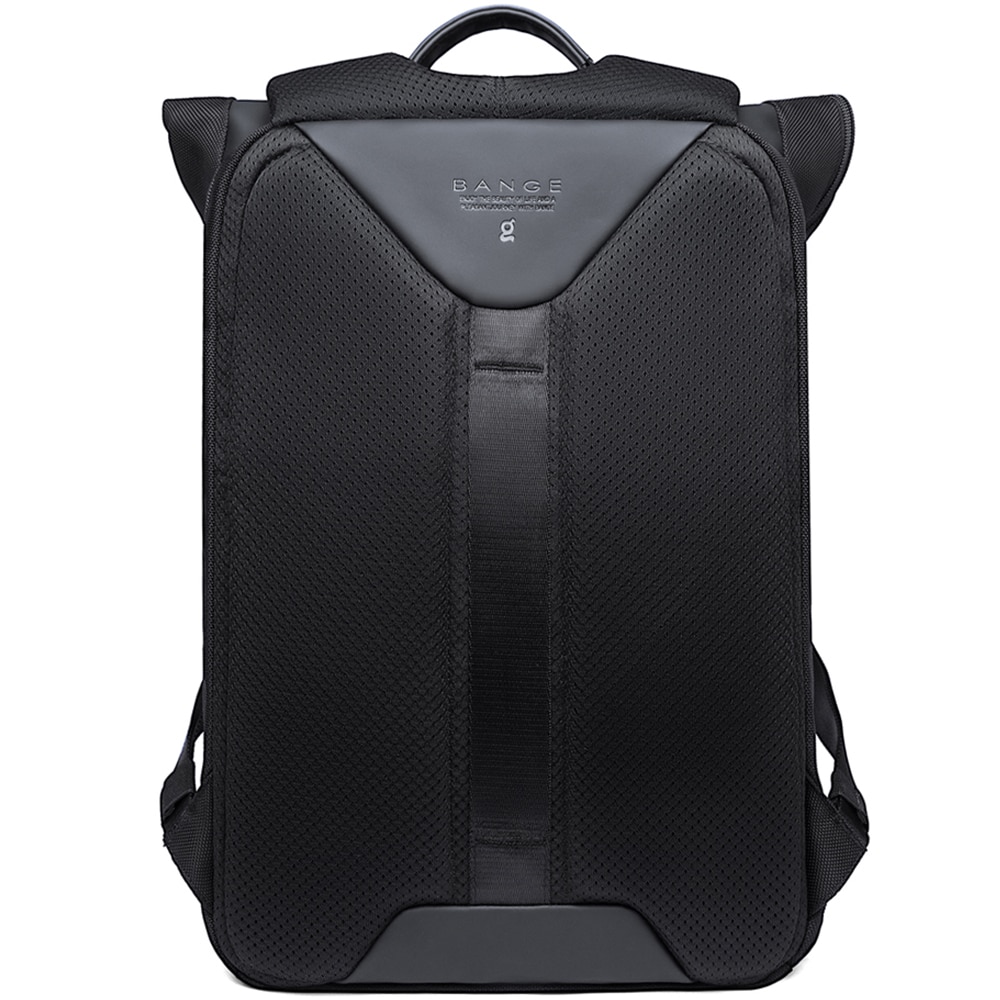 Rucsac laptop 15.6 inch, pentru calatorii, rezistent la stropi de apa, sistem fixare pe valiza, BANGE, BG-G66BK, Negru