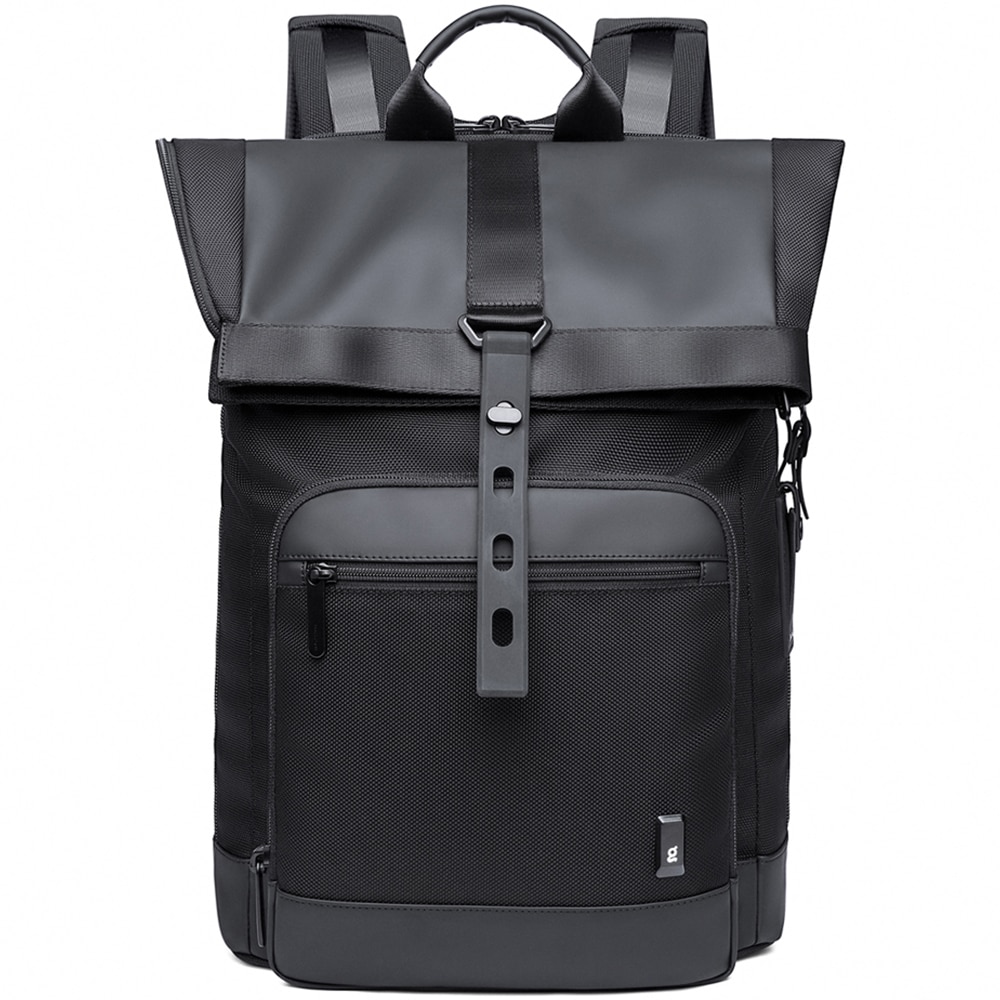 Rucsac laptop 15.6 inch, pentru calatorii, rezistent la stropi de apa, sistem fixare pe valiza, BANGE, BG-G66BK, Negru