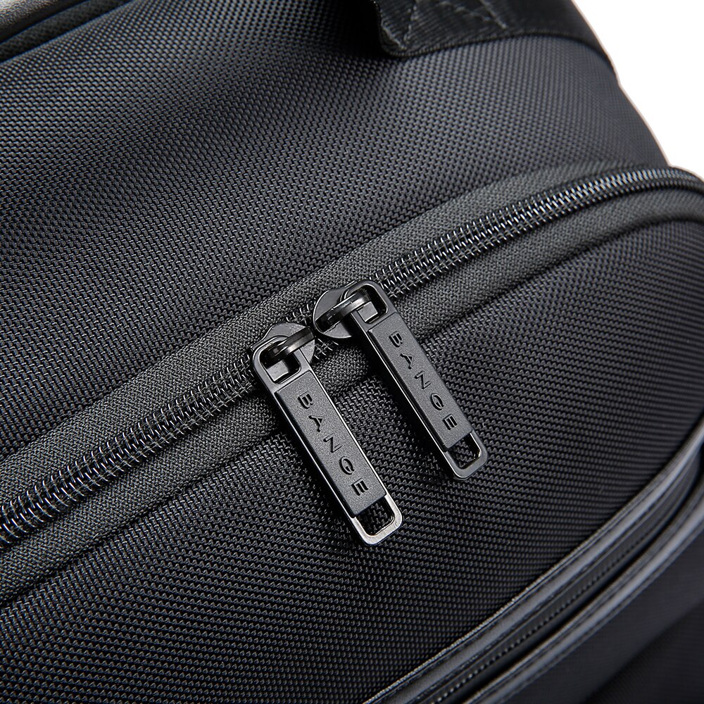 Rucsac laptop 15.6", smart business, impermeabil, cu port USB, BANGE, 46x33x19 cm, Negru