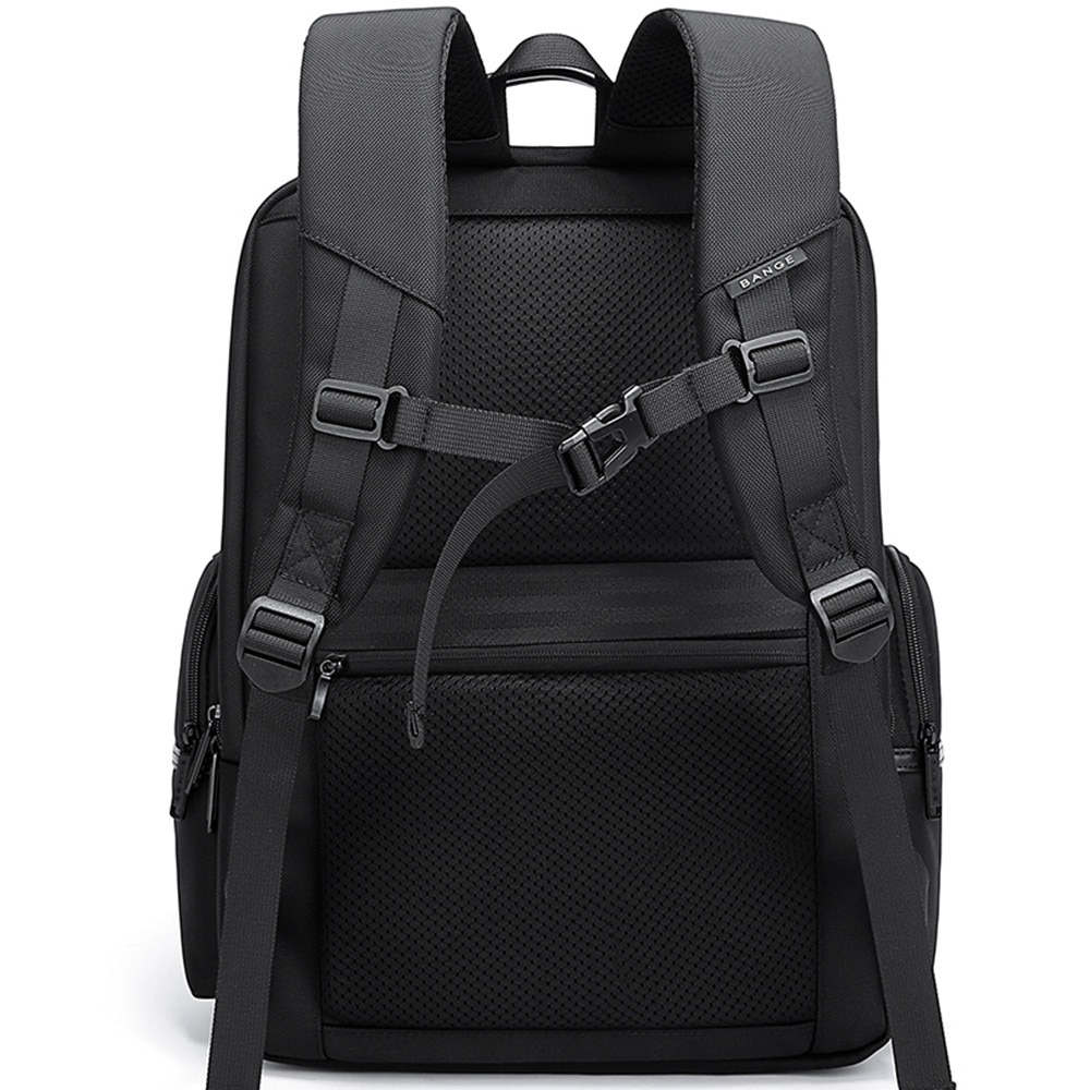 Rucsac laptop 15.6", smart business, impermeabil, cu port USB, BANGE, 46x33x19 cm, Negru