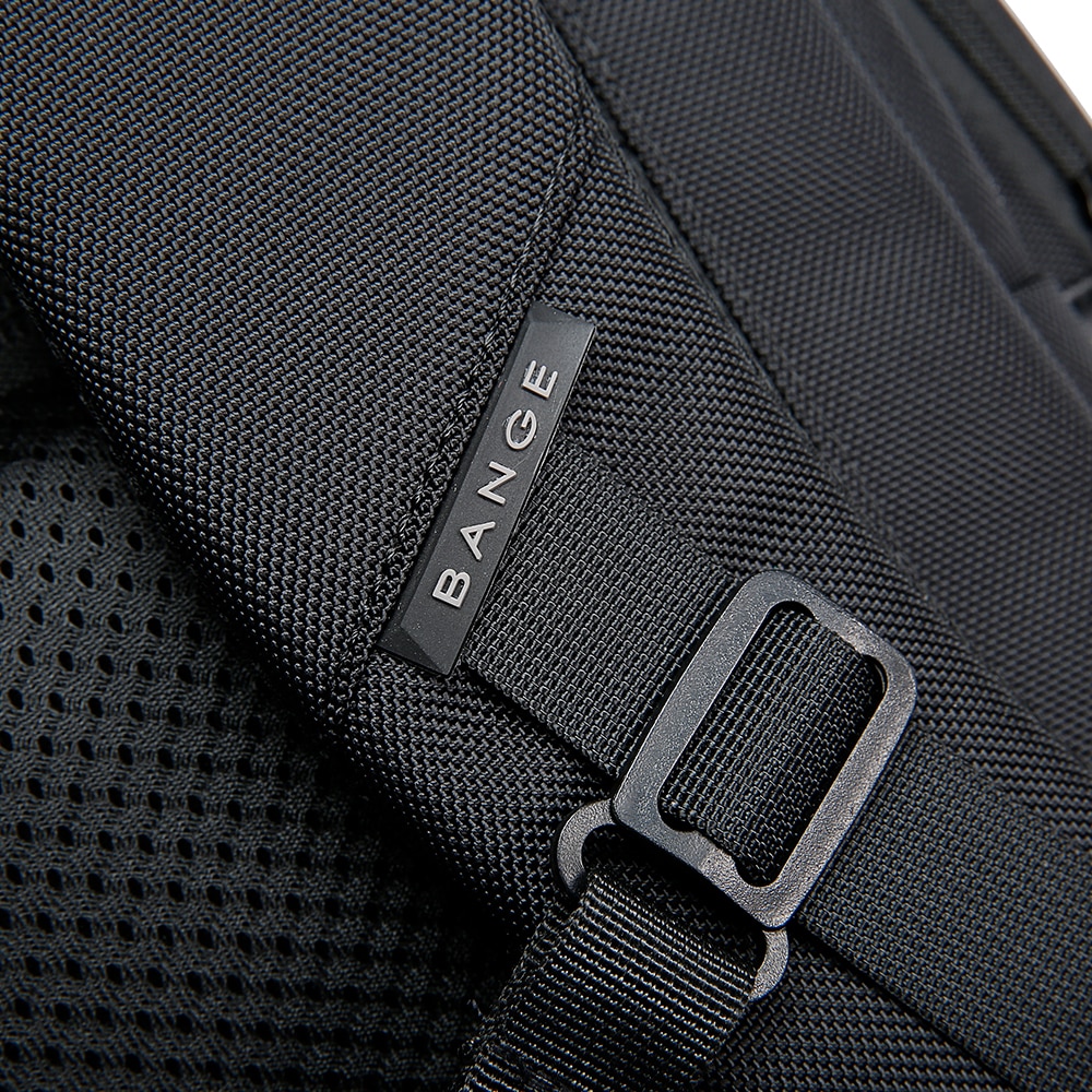 Rucsac laptop 15.6", smart business, impermeabil, cu port USB, BANGE, 46x33x19 cm, Negru