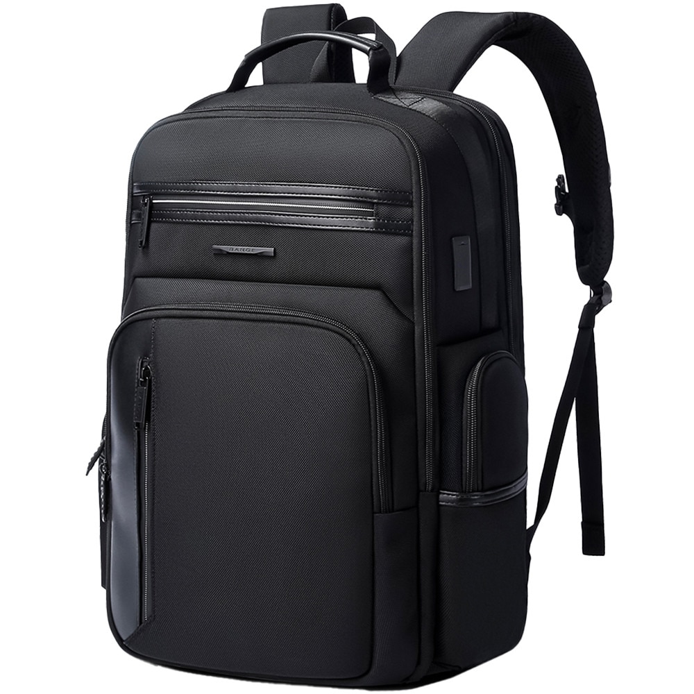 Rucsac laptop 15.6", smart business, impermeabil, cu port USB, BANGE, 46x33x19 cm, Negru