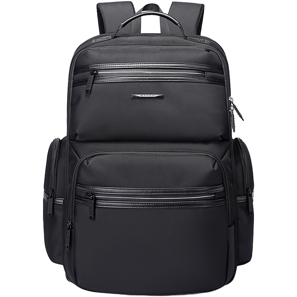 Rucsac laptop 15.6", business, impermeabil cu port USB, BANGE, 46x33x19 cm, Negru