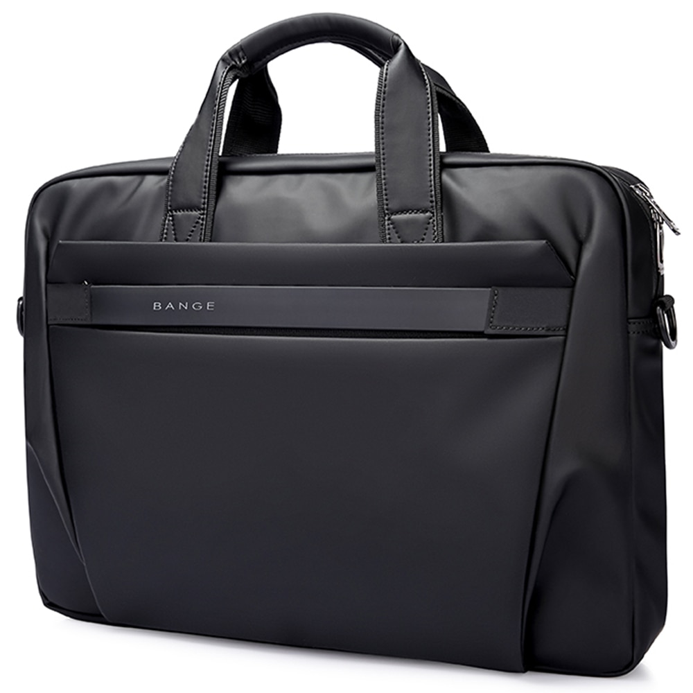 Geanta laptop 15.6 inch, rezistenta la stropi de apa, sistem fixare pe valiza, bareta de umar detasabila BANGE, BG2559BK, Negru